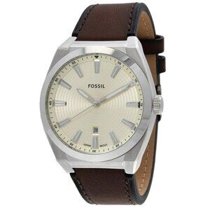 NWT Authentic Fossil Everett Quartz Champagne Dial Men's Watch